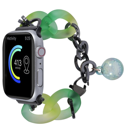 Rynx | For Apple Watch SE 40mm Gradient Resin Chain Watch Band (Green)