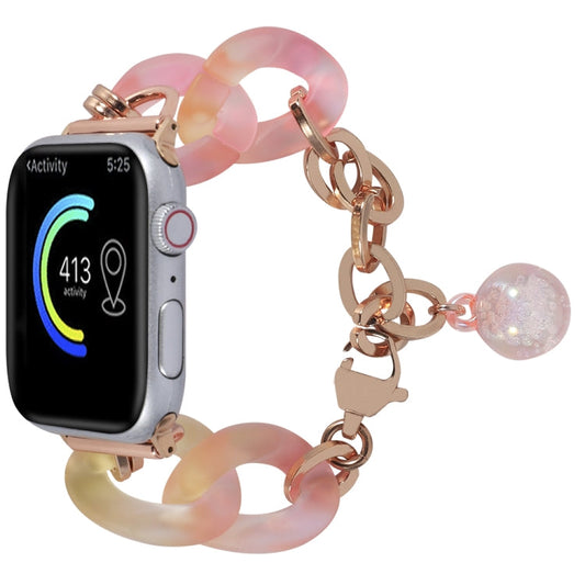 Rynx | For Apple Watch 42mm Gradient Resin Chain Bracelet (Pink)