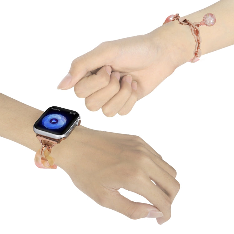 Rynx | For Apple Watch 42mm Gradient Resin Chain Bracelet (Pink)