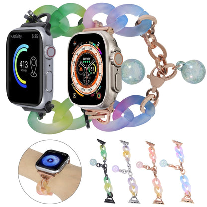 Rynx | For Apple Watch Series 9 45mm Gradient Resin Chain Watch Band (Purple)
