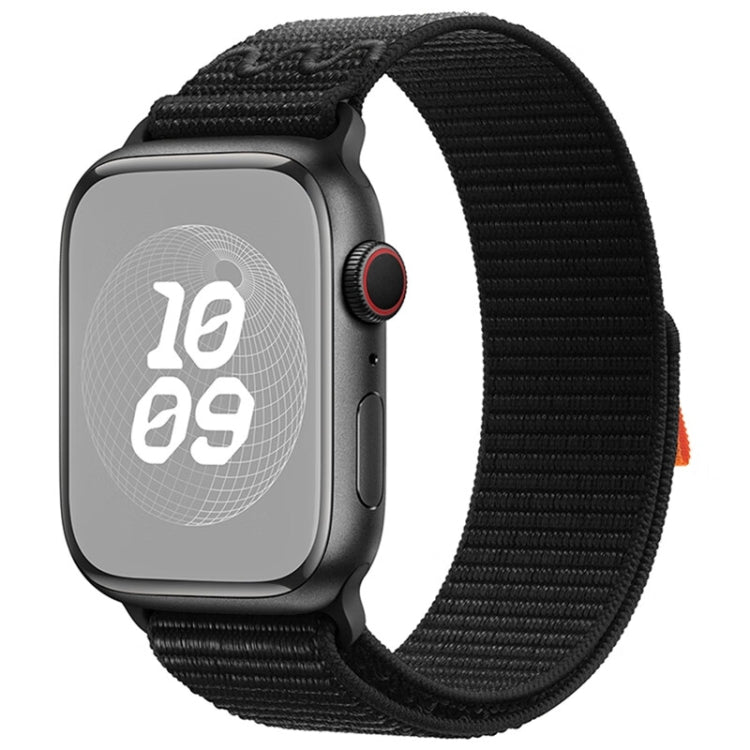 Rynx | For Apple Watch Series 8 45mm Loop Nylon Watch Band (Dark Black)