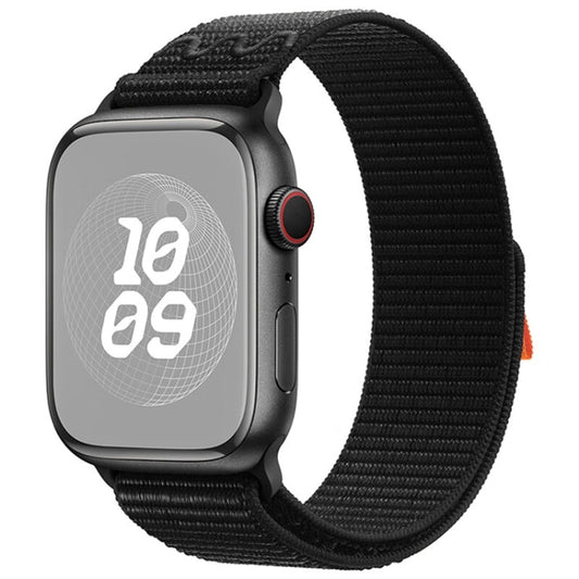 Rynx | For Apple Watch Series 8 45mm Loop Nylon Watch Band (Dark Black)