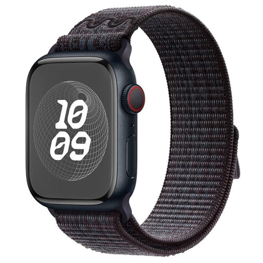Rynx | For Apple Watch Series 3 42mm Loop Nylon Watch Strap (Black Blue)