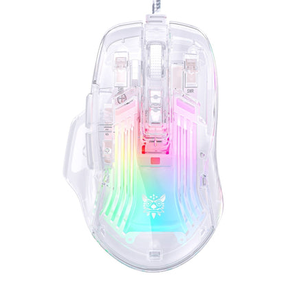 Rynx | ONIKUMA CW923 RGB Lighting Wired Mouse (Transparent)