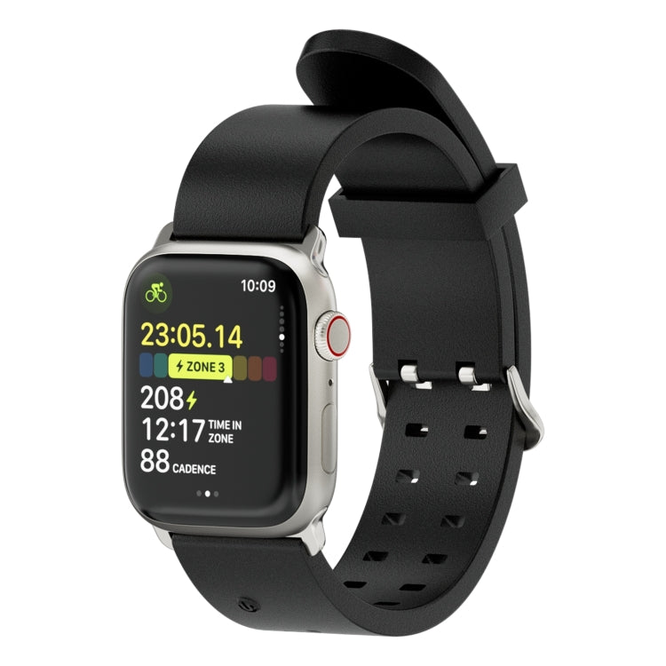 Rynx | For Apple Watch Series 9 45mm Bright Colorful Light Silicone Strap (Black)