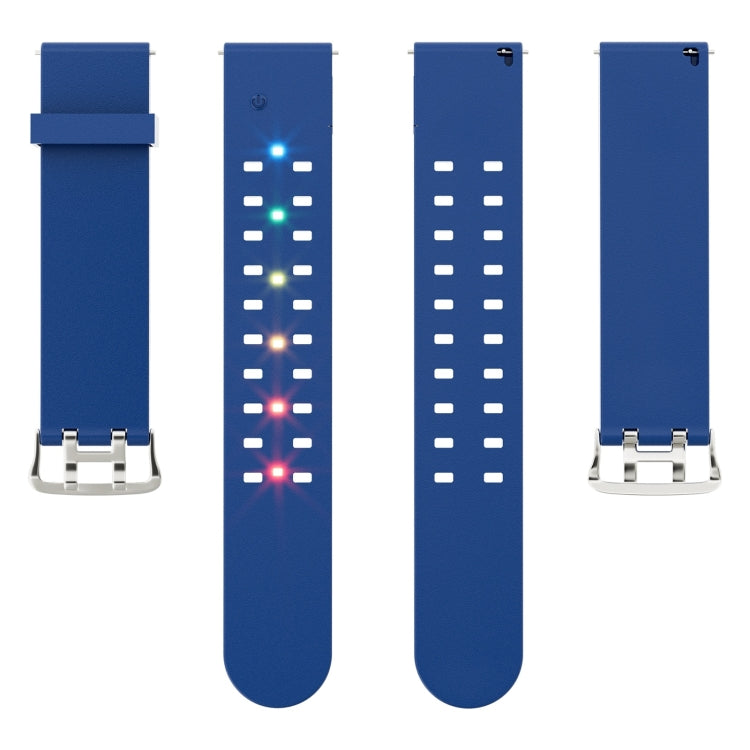 Rynx | For Apple Watch Series 9 45mm Bright Colorful Light Silicone Watch Strap (Blue)