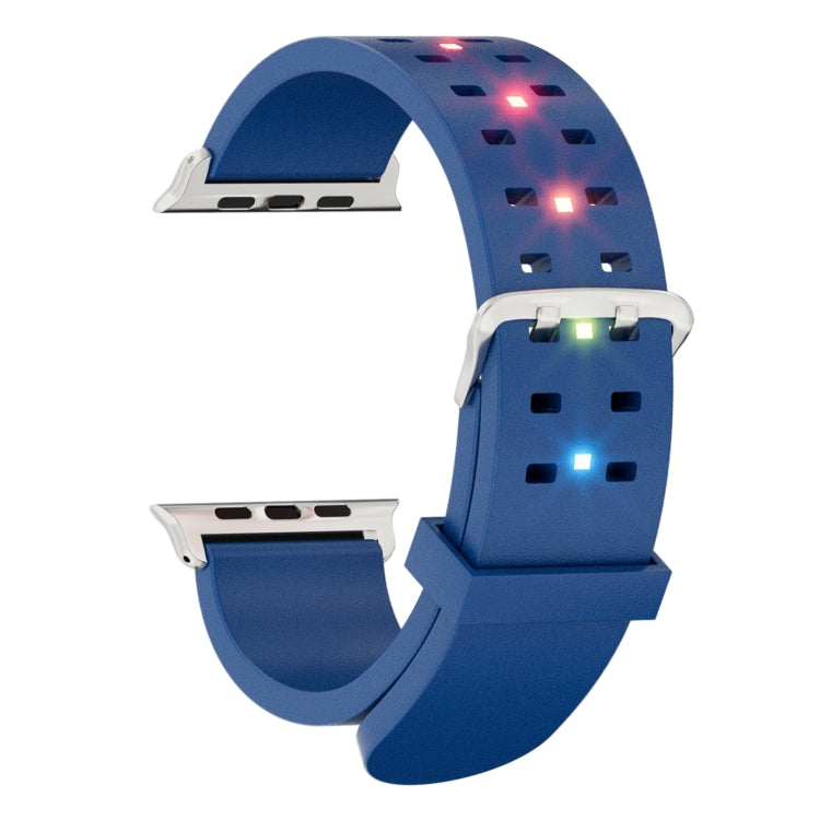 Rynx | For Apple Watch Series 9 45mm Bright Colorful Light Silicone Watch Strap (Blue)