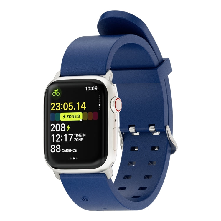 Rynx | For Apple Watch Series 9 45mm Bright Colorful Light Silicone Watch Strap (Blue)
