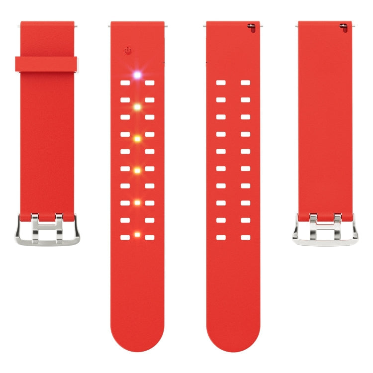 Rynx | For Apple Watch Series 9 45mm Bright Colorful Light Silicone Band (Red)