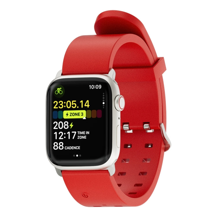 Rynx | For Apple Watch Series 9 45mm Bright Colorful Light Silicone Band (Red)