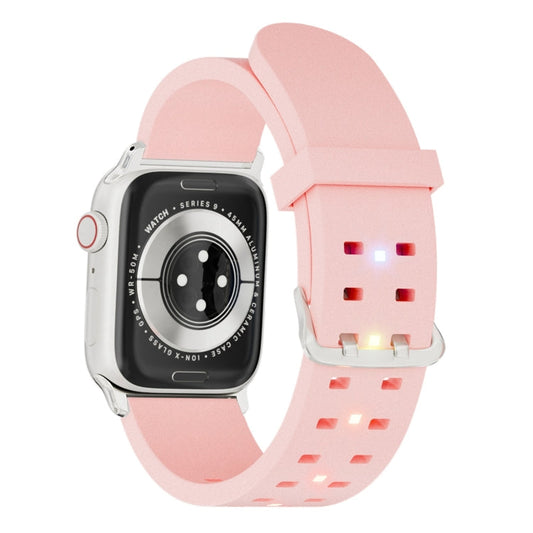 Rynx | For Apple Watch Series 7 41mm Bright Colored Light Silicone Strap (Pink)