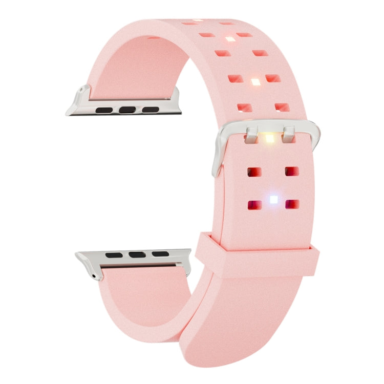 Rynx | For Apple Watch Series 7 41mm Bright Colored Light Silicone Strap (Pink)