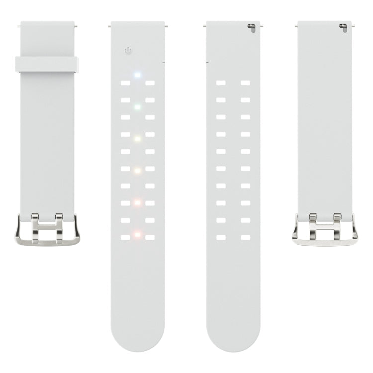 Rynx | For Apple Watch Series 7 45mm Bright Colorful Light Silicone Watch Strap (Light Gray)