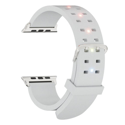 Rynx | For Apple Watch Series 7 45mm Bright Colorful Light Silicone Watch Strap (Light Gray)