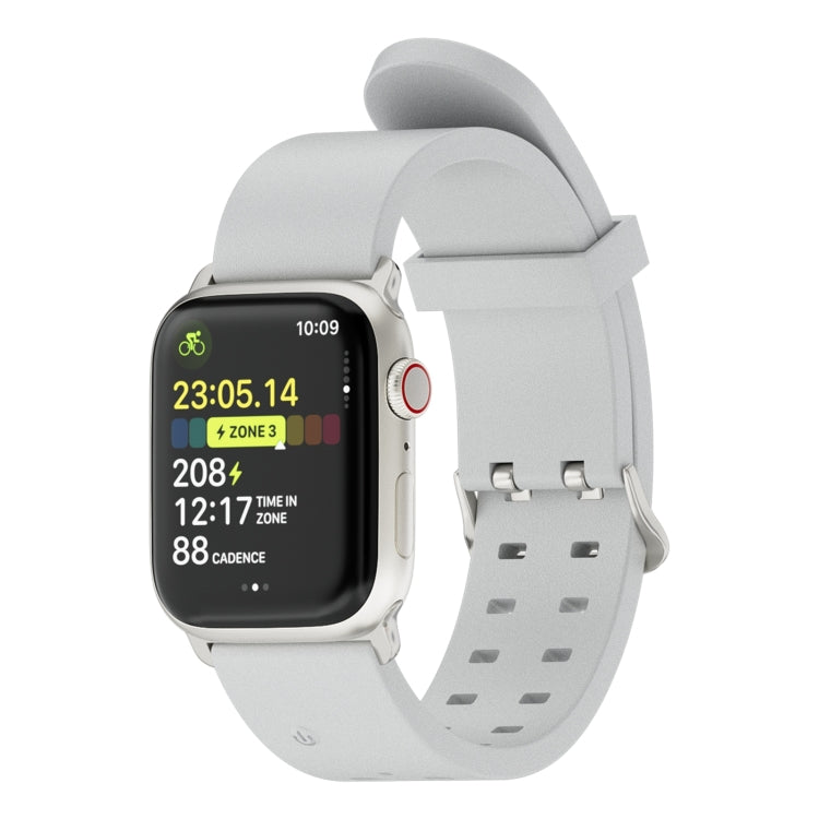Rynx | For Apple Watch Series 7 45mm Bright Colorful Light Silicone Watch Strap (Light Gray)