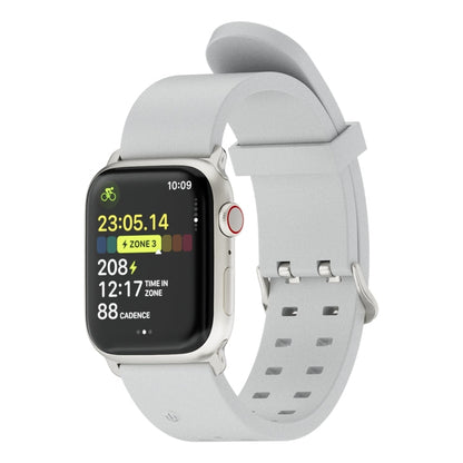 Rynx | For Apple Watch Series 7 45mm Bright Colorful Light Silicone Watch Strap (Light Gray)