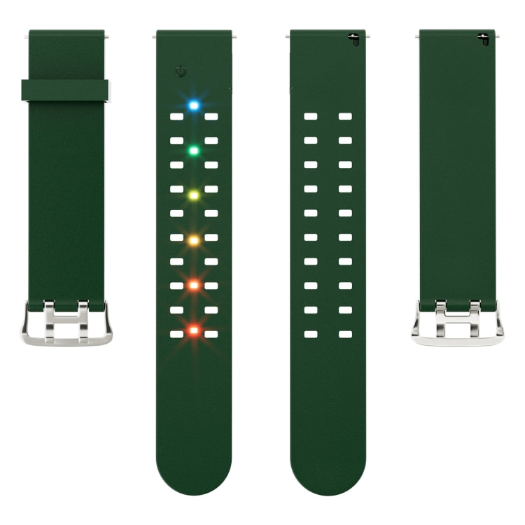 Rynx | For Apple Watch Series 4 40mm Bright Colorful Light Silicone Watch Band (Green)