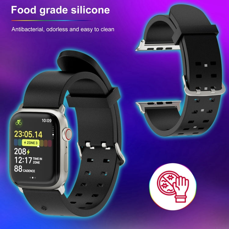 Rynx | For Apple Watch Series 4 40mm Bright Colorful Light Silicone Watch Band (Green)