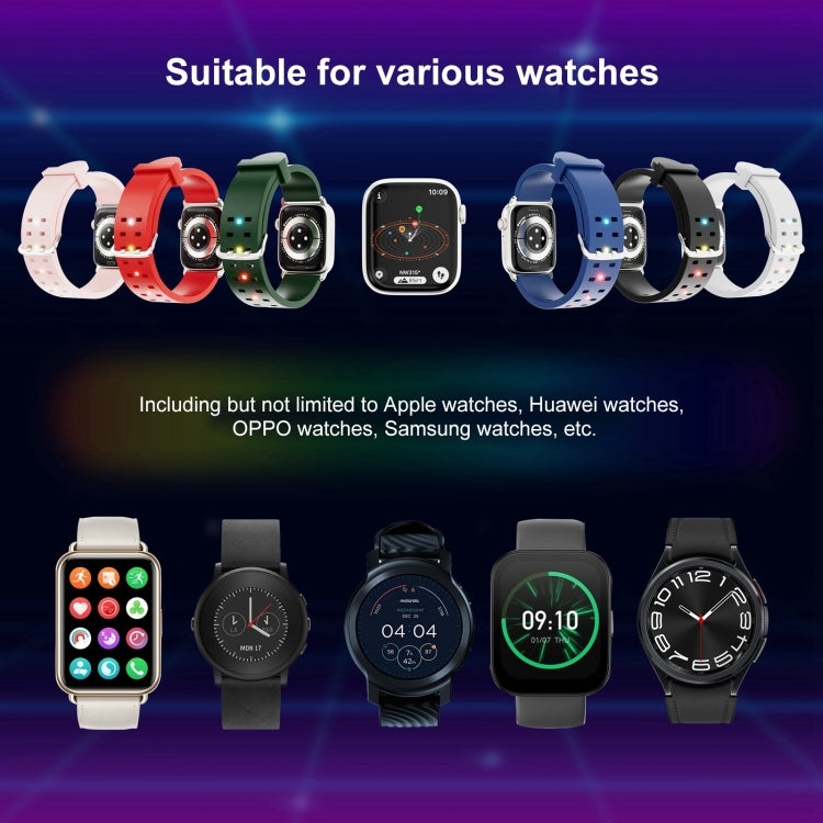 Rynx | For Apple Watch Series 4 40mm Bright Colorful Light Silicone Watch Band (Green)