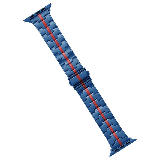 Rynx | For Apple Watch Series 8 41mm Stainless Steel Band (Blue Red)