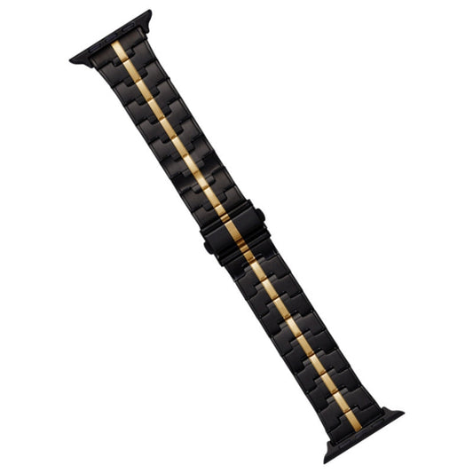 Rynx | For Apple Watch Series 6 44mm Stainless Steel Bracelet (Black Gold)