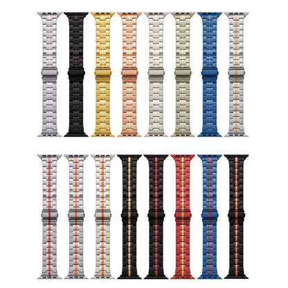 Rynx | For Apple Watch Series 4 44mm Stainless Steel Band (Silver Gold)