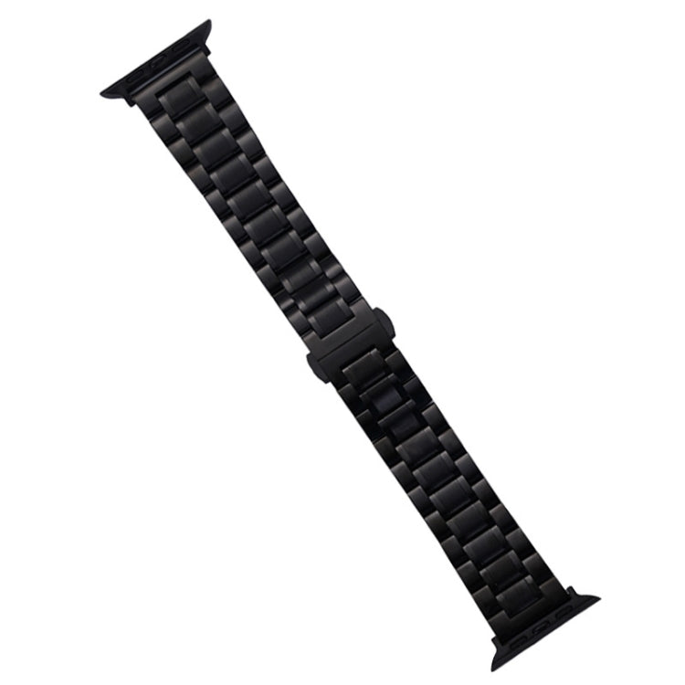Rynx | For Apple Watch Series 8 45mm Five-Pearl Stainless Steel Bracelet (Black)