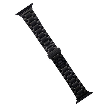 Rynx | For Apple Watch Series 8 45mm Five-Pearl Stainless Steel Bracelet (Black)