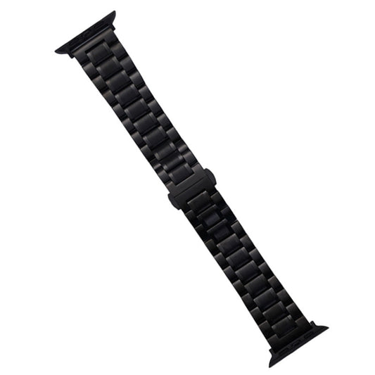Rynx | For Apple Watch Series 8 45mm Five-Pearl Stainless Steel Bracelet (Black)