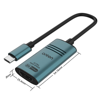 Rynx | Onten UC981 8K 30Hz USB-C / Type-C to HDMI Video Converter Adapter (Pine Green)