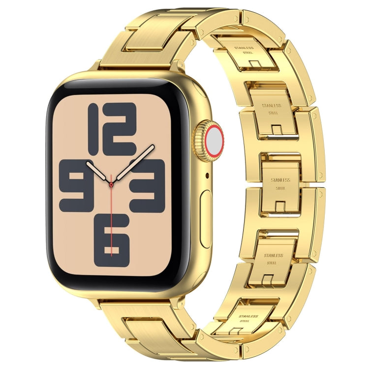 Rynx | For Apple Watch SE 2023 40mm H Slim Stainless Steel Band (Gold)