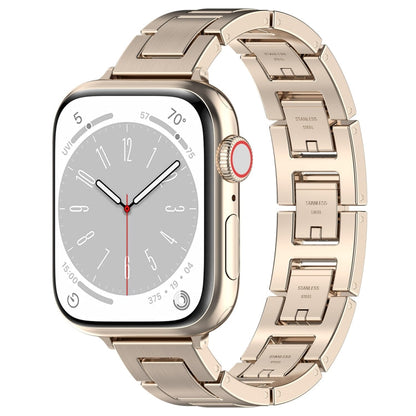 Rynx | For Apple Watch Series 9 45mm H Slim Stainless Steel Band (Starlight)