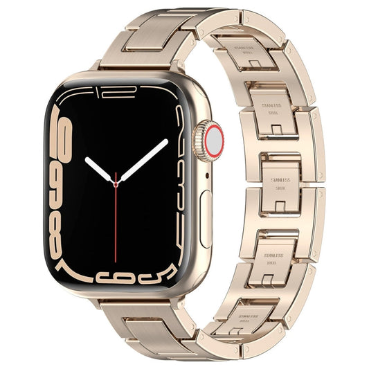Rynx | For Apple Watch Series 5 40mm H Slim Stainless Steel Bracelet (Starlight)