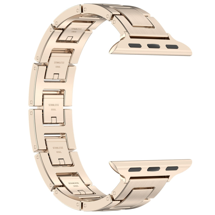 Rynx | For Apple Watch Series 5 40mm H Slim Stainless Steel Bracelet (Starlight)