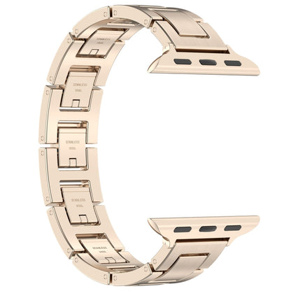 Rynx | For Apple Watch Series 5 40mm H Slim Stainless Steel Bracelet (Starlight)