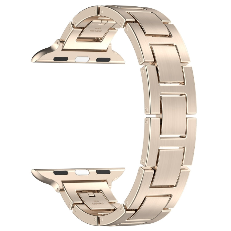 Rynx | For Apple Watch Series 5 40mm H Slim Stainless Steel Bracelet (Starlight)