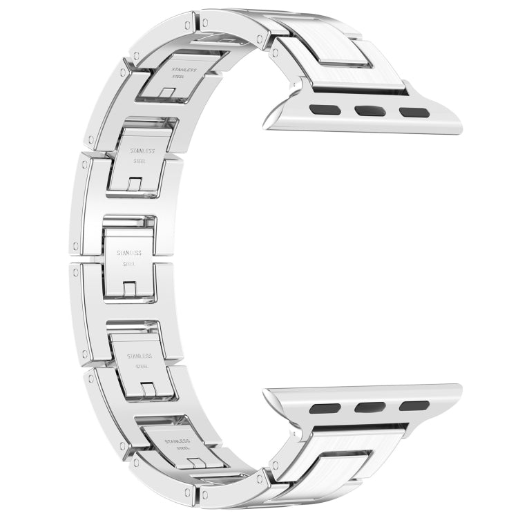 Rynx | For Apple Watch Series 5 40mm H Slim Stainless Steel Band (Silver)