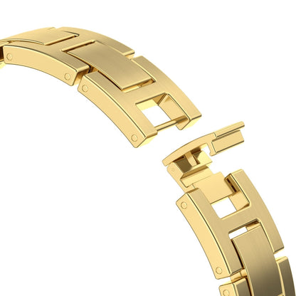 Rynx | For Apple Watch Series 5 40mm H Slim Stainless Steel Bracelet (Silver Gold)