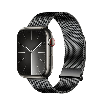 Rynx | For Apple Watch Series 9 45mm DUX DUCIS Milanese Pro Series Stainless Steel Band (Black)