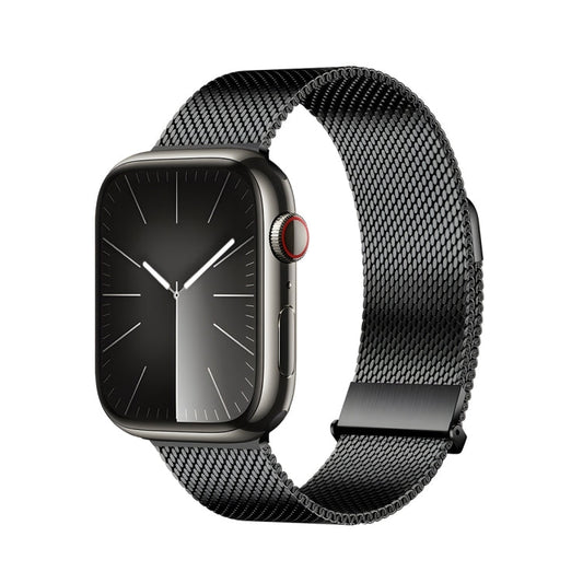 Rynx | For Apple Watch Series 9 45mm DUX DUCIS Milanese Pro Series Stainless Steel Band (Black)