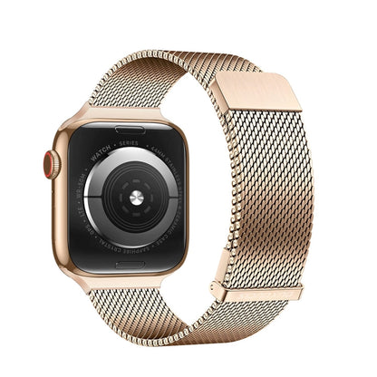 Rynx | For Apple Watch Series 9 45mm DUX DUCIS Milanese Pro Series Stainless Steel Watch Strap (Gold)