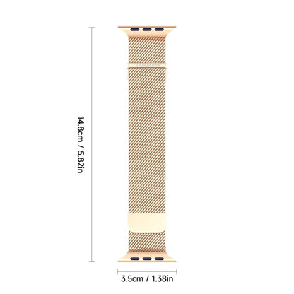 Rynx | For Apple Watch Series 9 45mm DUX DUCIS Milanese Pro Series Stainless Steel Watch Strap (Gold)