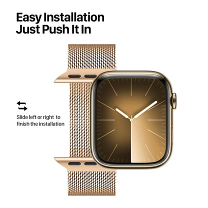 Rynx | For Apple Watch Series 4 44mm DUX DUCIS Milanese Pro Series Stainless Steel Band (Gold)