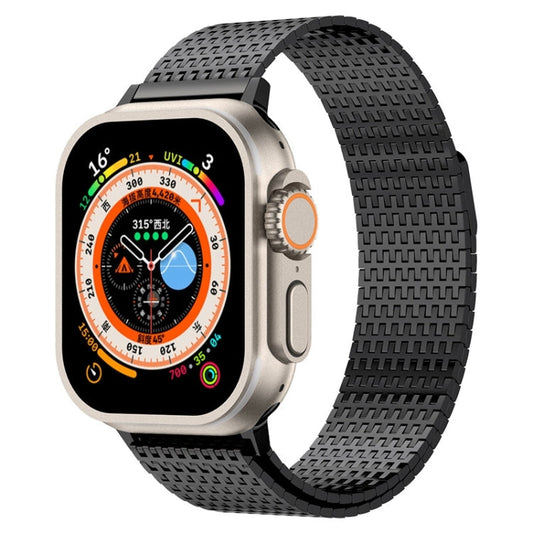 Rynx | For Apple Watch Series 5 40mm Milanese Loop Magnetic Closure Stainless Steel Strap (Black)