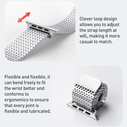 Rynx | For Apple Watch Series 5 40mm Milanese Loop Magnetic Closure Bracelet made of Stainless Steel (Silver)
