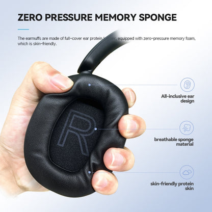 RYNX | Eking ANC Noise Canceling Wireless Gaming Low Latency Headband Wireless Bluetooth Headphones, With 2.4G(Black)