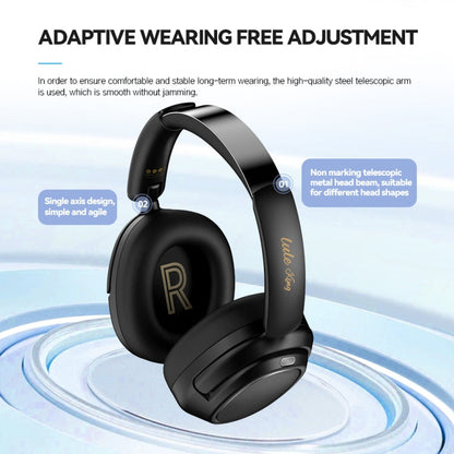 RYNX | Eking ANC Noise Canceling Wireless Gaming Low Latency Headband Wireless Bluetooth Headphones, With 2.4G(Black)