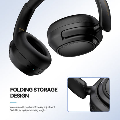 RYNX | Eking ANC Noise Canceling Wireless Gaming Low Latency Headband Wireless Bluetooth Headphones, With 2.4G(Black)