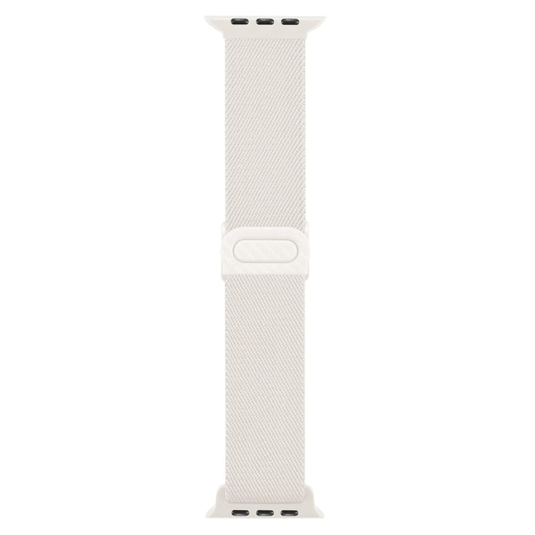 Rynx | For Apple Watch Series 5 40mm Carbon Fiber Texture Snap Closure Nylon Watch Band (Starlight)