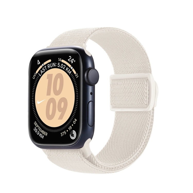 Rynx | For Apple Watch Series 5 40mm Carbon Fiber Texture Snap Closure Nylon Watch Band (Starlight)